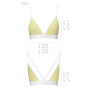 Спортивний топ з подвійними бретелями Passion PS007 TOP S, yellow