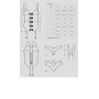 Еротичний костюм зайчика Obsessive Bunny suit 4 pcs costume pink S/M, рожевий, топ з підв’язками