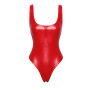 Боді Noir Handmade F352 Red powerwetlook body - XXL