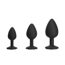 Набір силіконових анальних пробок BMS Roses Til’ Dawn Silicone Anal Plug Kit (пошкоджене паковання!!!)