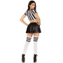 Костюм рефері Leg Avenue Time Out Referee S, кроп-топ спідниця свисток