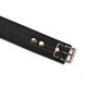 Нашийник з повідцем Liebe Seele Black Organosilicon Collar with Leash, екошкіра