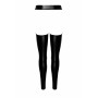 Легінси Noir Handmade F323 Rebel, XXL, black, під латекс, з відкритими стегнами та сідницями