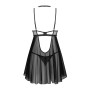 Бебі-дол Obsessive Donarella babydoll & thong, XL/2XL, мереживний ліф, чокер та стрінги в комплекті