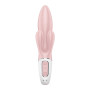 Вібратор-кролик надувний Satisfyer Air Pump Bunny 3, 12 режимів, подвійний відросток