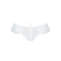 Трусики в горошок, з рюшами та шнурівкою Passion FATIN THONG XXL/XXXL, white