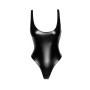 Боді з мокрим ефектом Noir Handmade F244 Powerwetlook body with high cut bottom hem, M